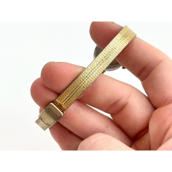 Joseph Bernard Gold Toned Rhinestone Vintage Ladies Wristwatch - 20mm - WORKS! - Picture 5 of 10